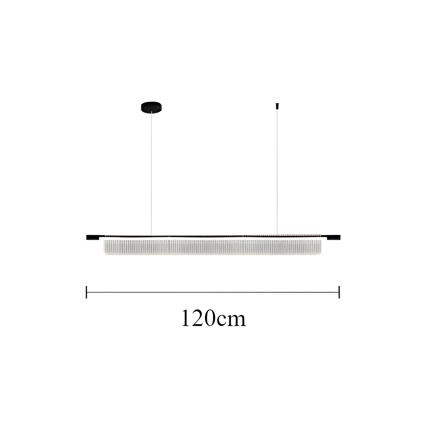 Nordic Acrylic Linear Iron Strip Pendant Light