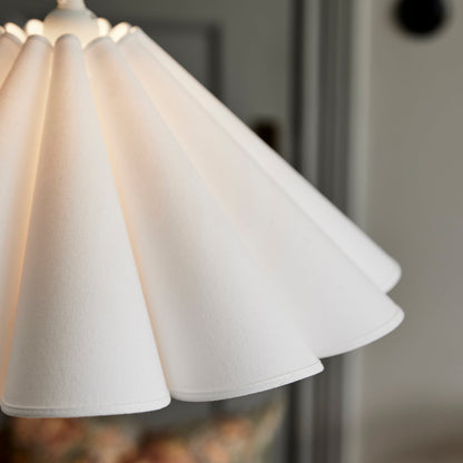 Aeria Beige Linen Fabric Pendant Light