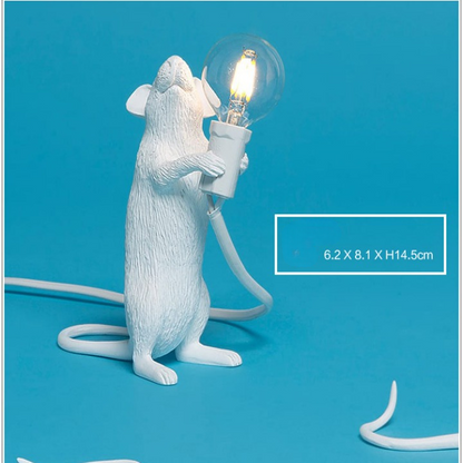 Resin Night Mouse Table Lamp