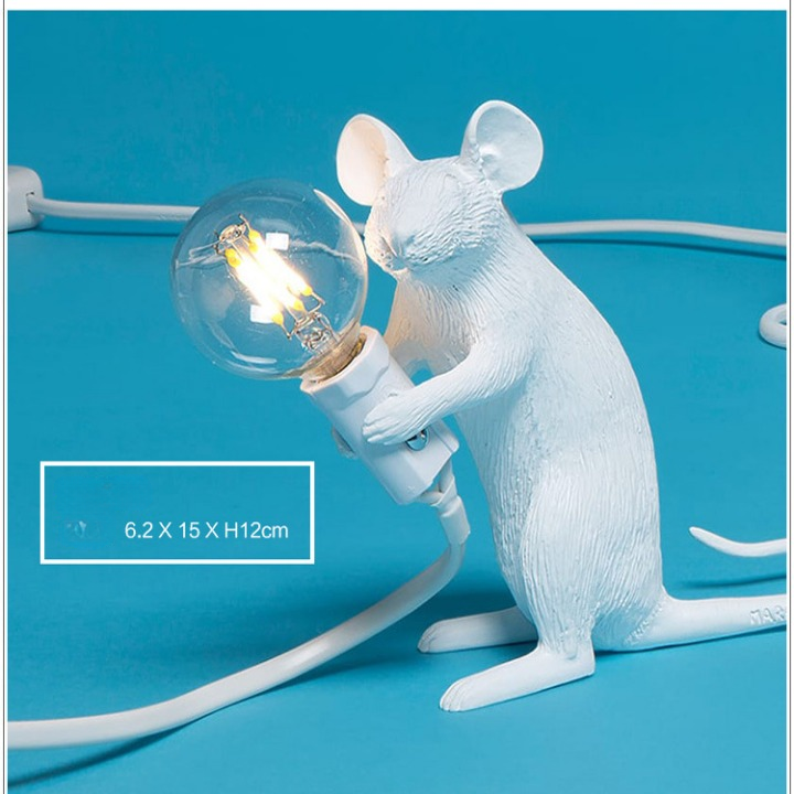 Resin Night Mouse Table Lamp