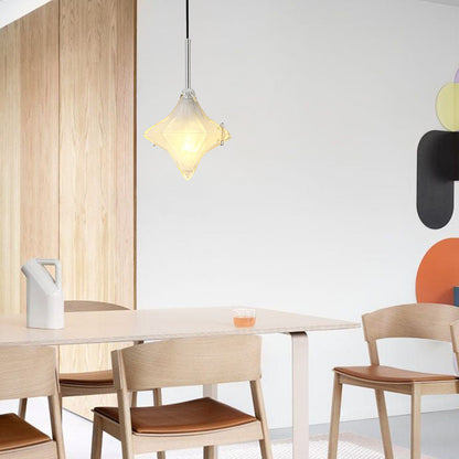 Lyra Star Modern Glass Pendant Light
