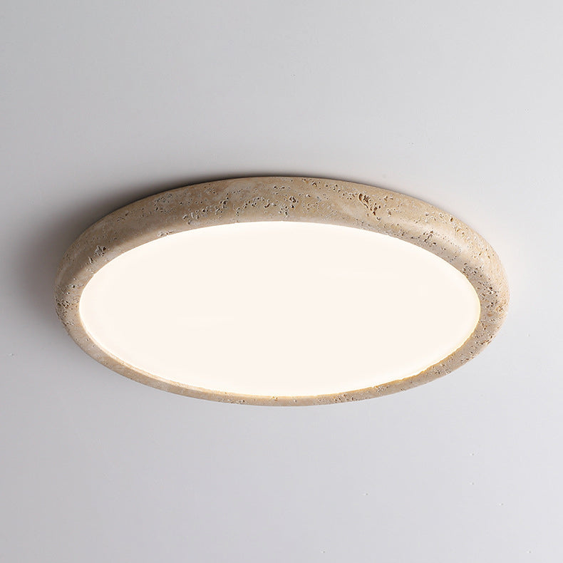 Travertine Japanese Style Ceiling Lamp