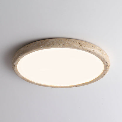 Lampada da soffitto in travertino stile giapponese