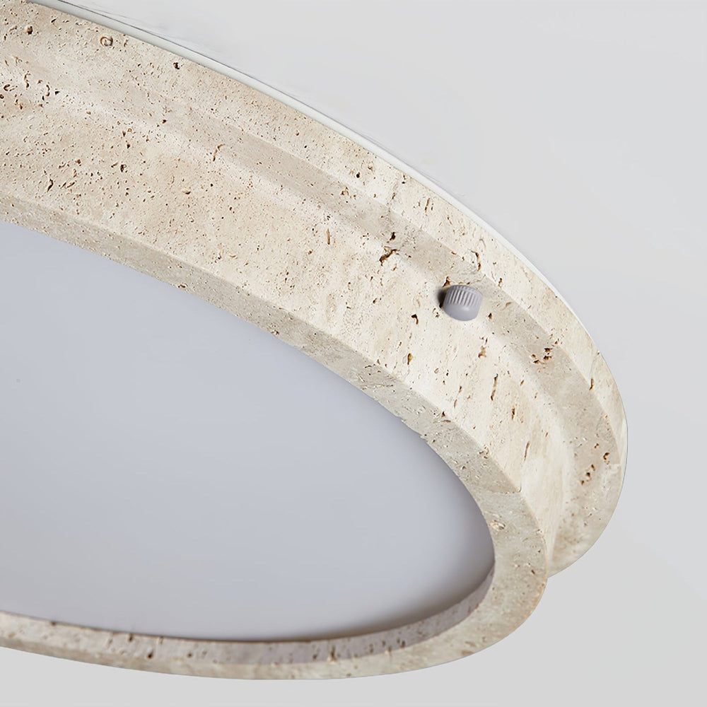Solana Modern Travertine Ceiling Light