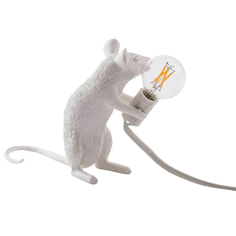 Lampe de table Souris de nuit en résine