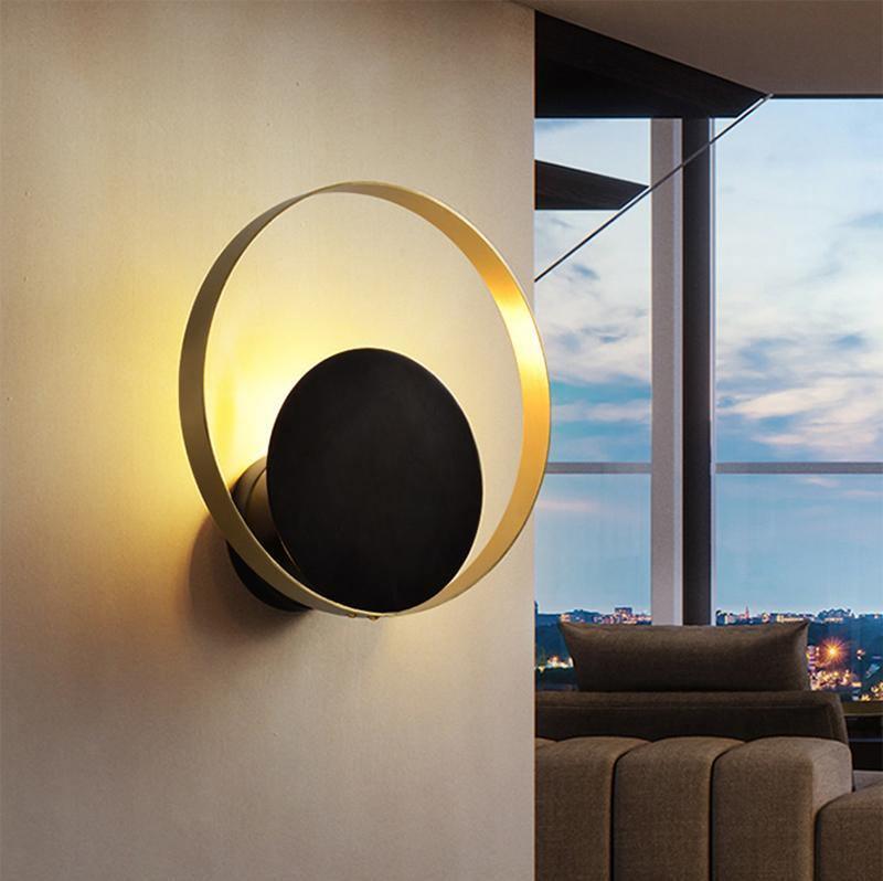 Eclipse Retro Circle Wall Lamp