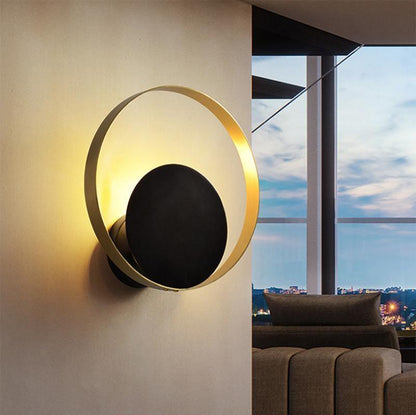 Lampe murale circulaire rétro Eclipse