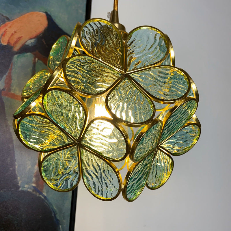 Nordic Handmade Brass Glass Pendant Lamp