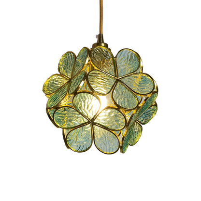 Nordic Handmade Brass Glass Pendant Lamp