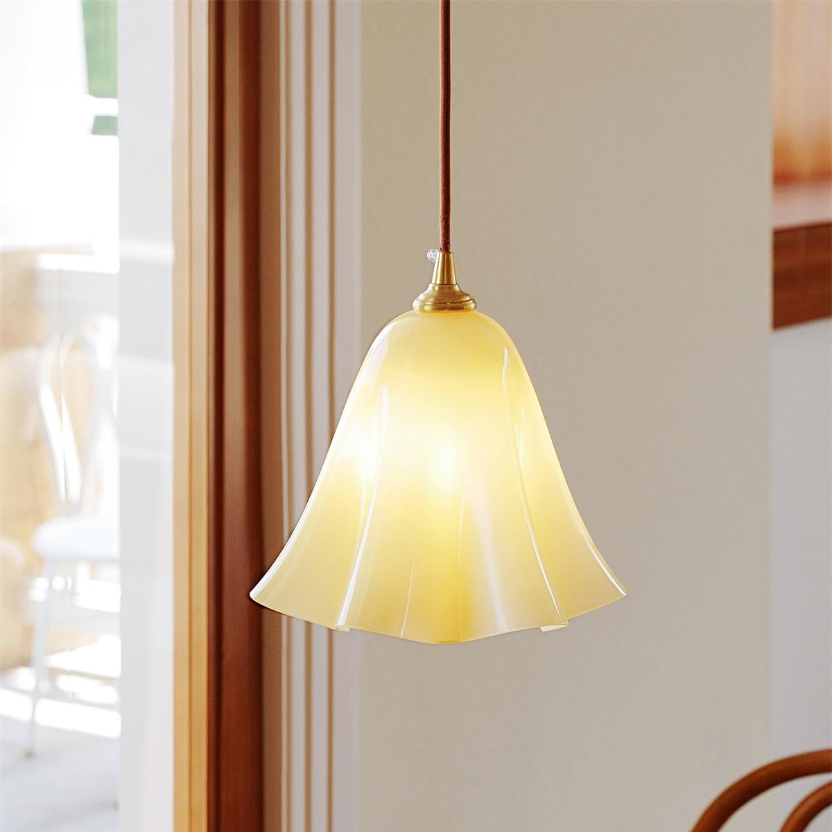 Aurelia Bloom Bellflower Glass Pendant Light