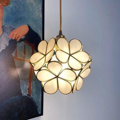 Nordic Handmade Brass Glass Pendant Lamp