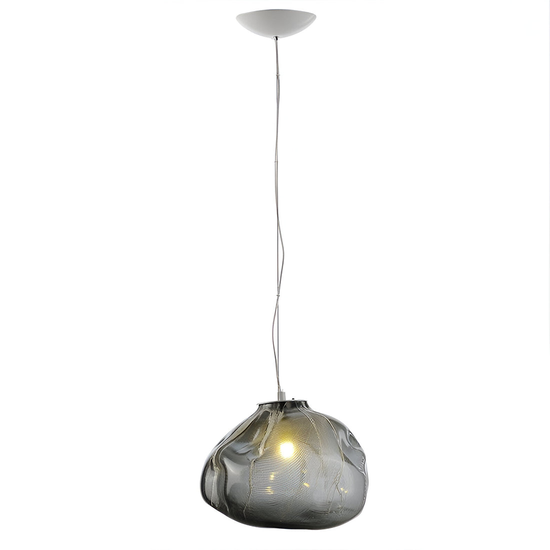 Fiberglass Clouds Minimalist Glass Pendant Light