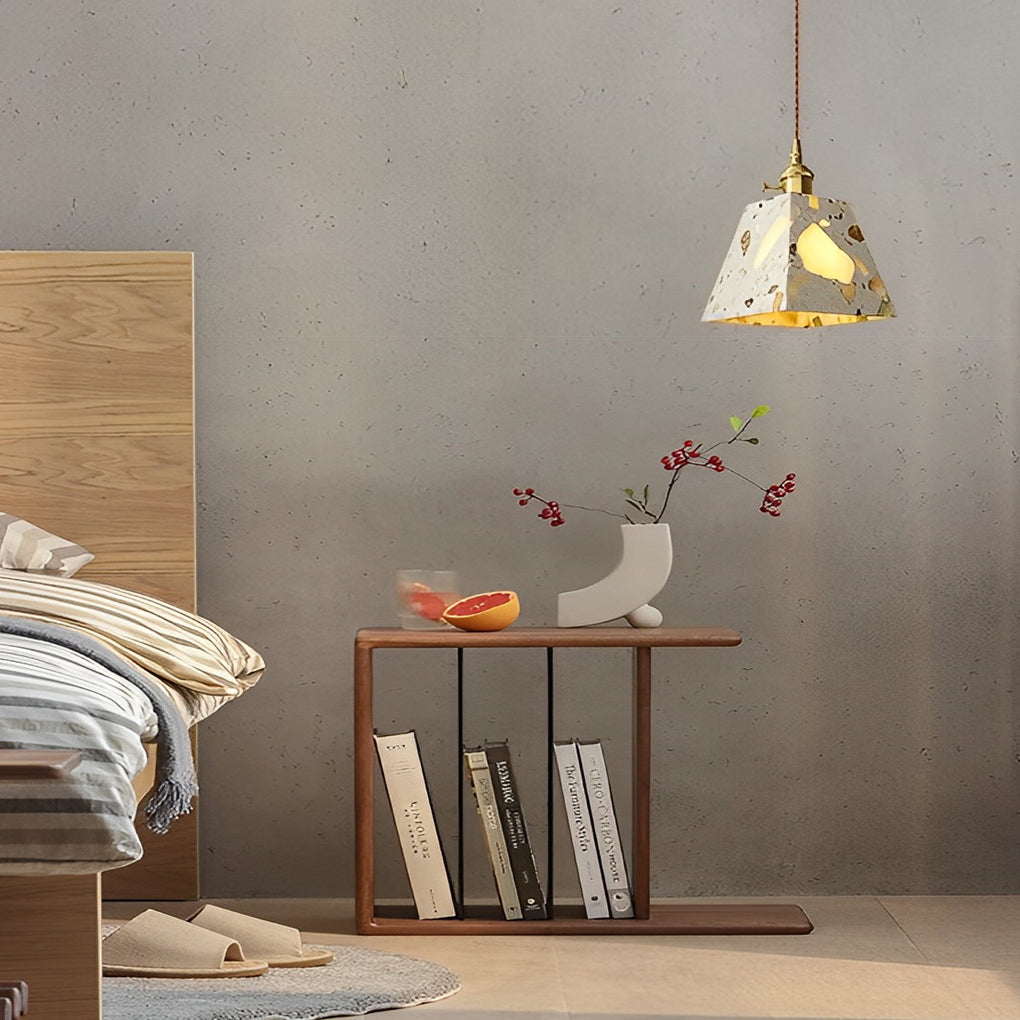 Lampe suspendue LED en marbre Terrazzo