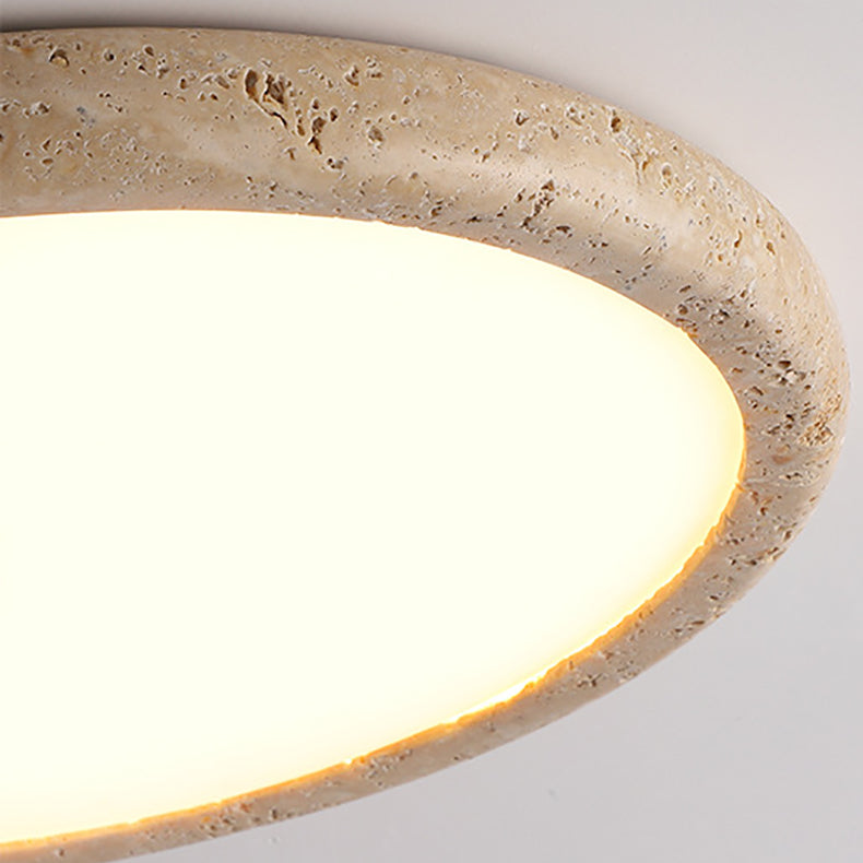 Travertine Japanese Style Ceiling Lamp