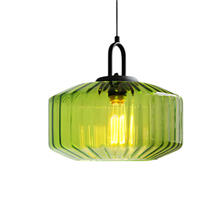 Lampada a sospensione in vetro retro design nordico loft