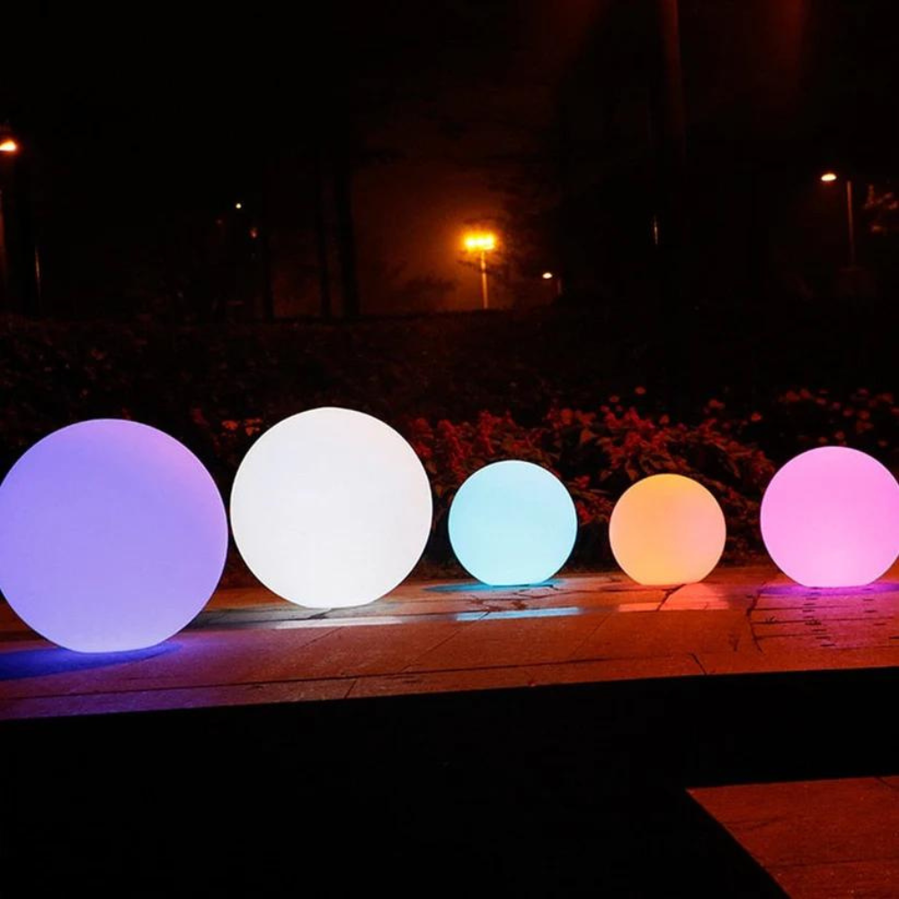 Alabaster Sphere Garden Lights