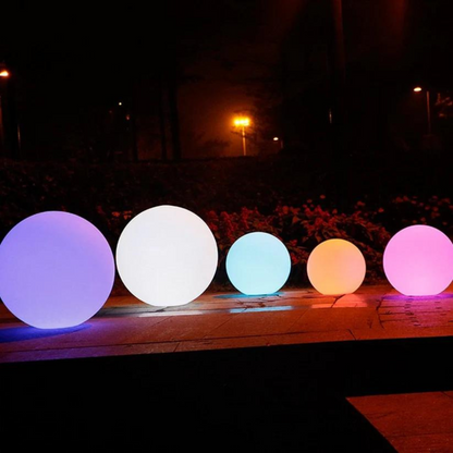 Alabaster Sphere Garden Lights