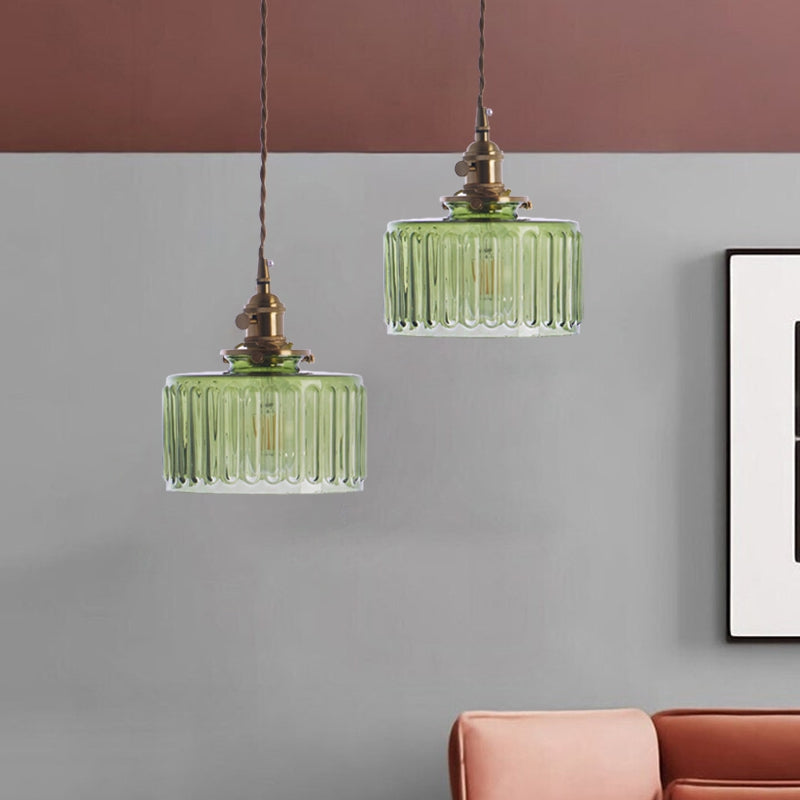 Celeste Glass Vintage Glow Glass Pendant Light