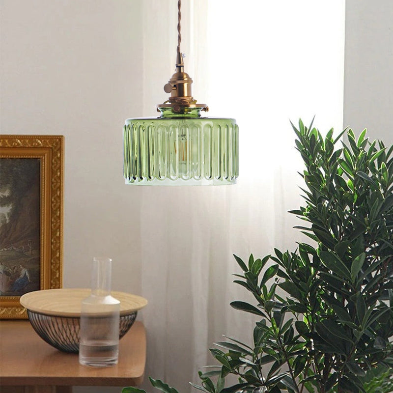 Celeste Glass Vintage Glow Glass Pendant Light