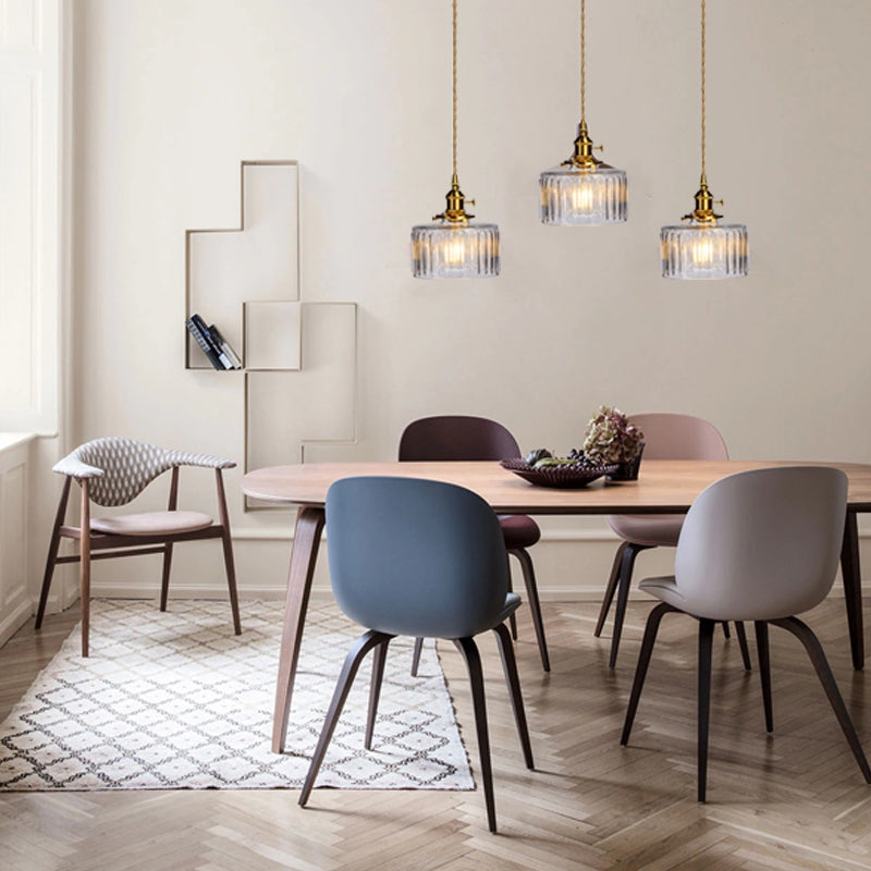 Celeste Glass Vintage Glow Glass Pendant Light