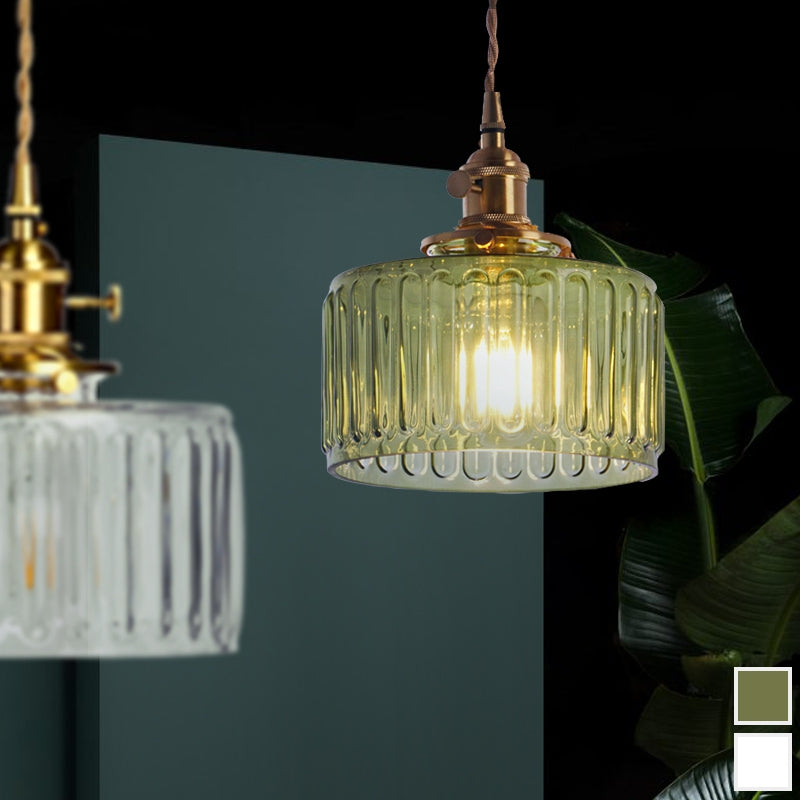 Celeste Glass Vintage Glow Glass Pendant Light