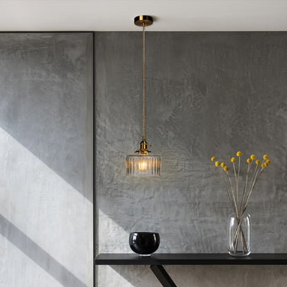 Celeste Glass Vintage Glow Glass Pendant Light