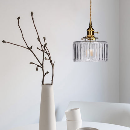 Celeste Glass Vintage Glow Glass Pendant Light