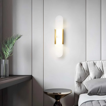 Elongated Alabaster Wall Lamp