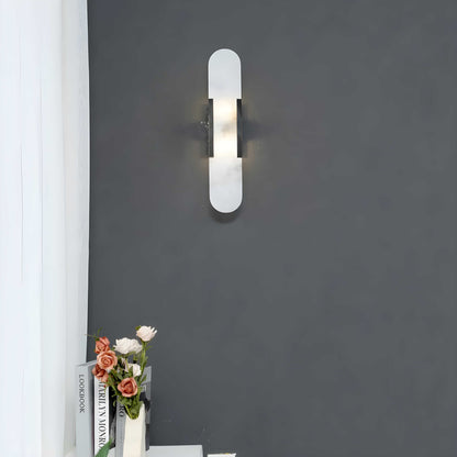 Elongated Alabaster Wall Lamp