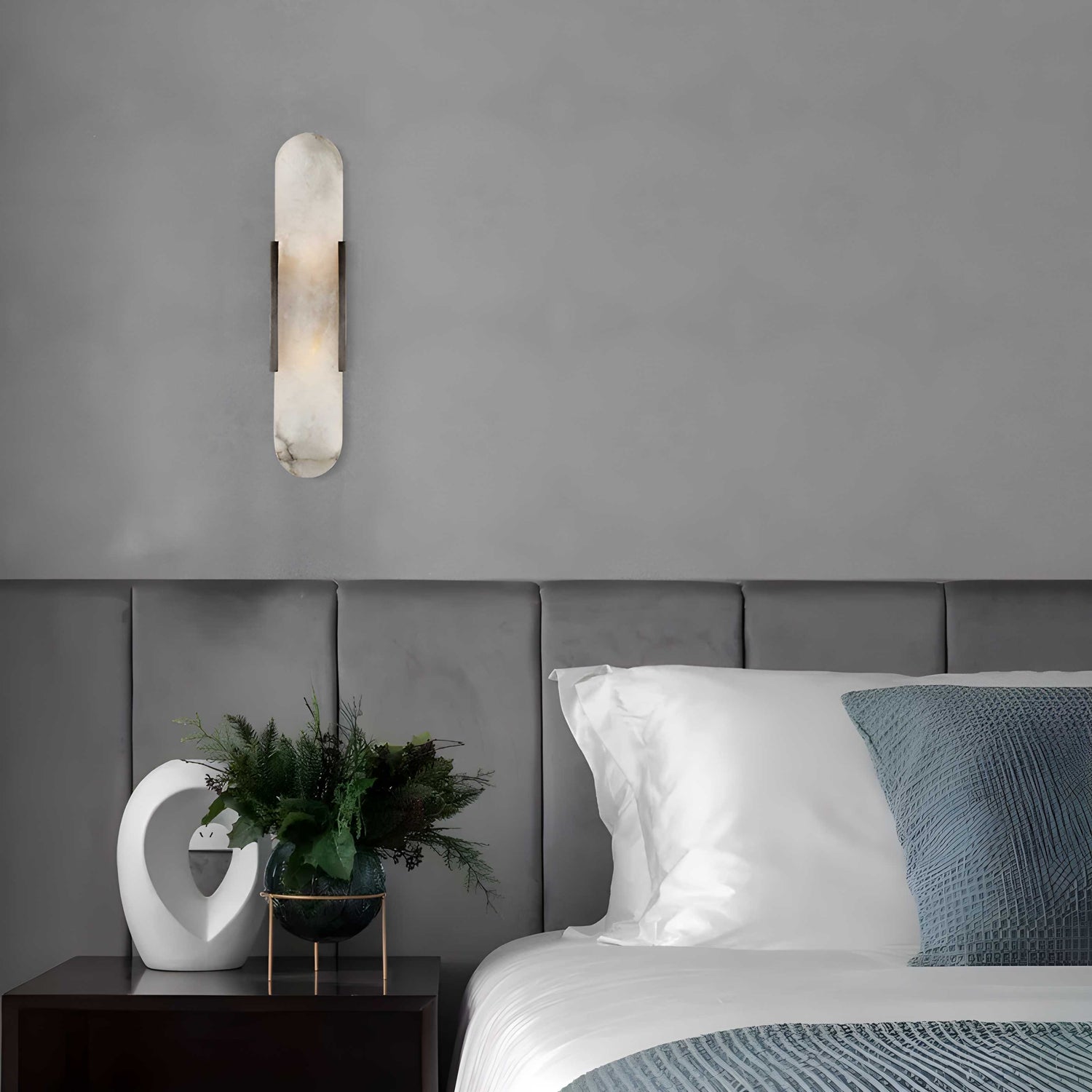 Noordse Alabaster Natuurlijke Wandlamp