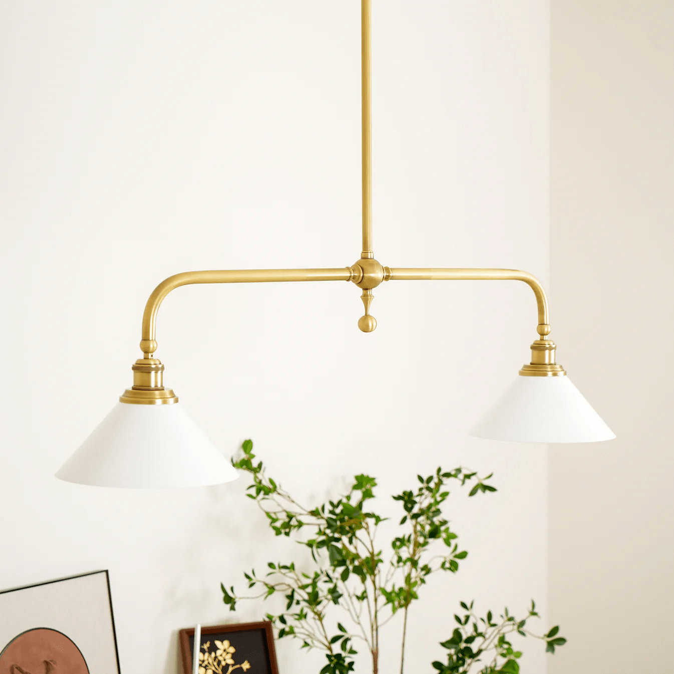 Alaric Linear Brass Modern Pendant Light