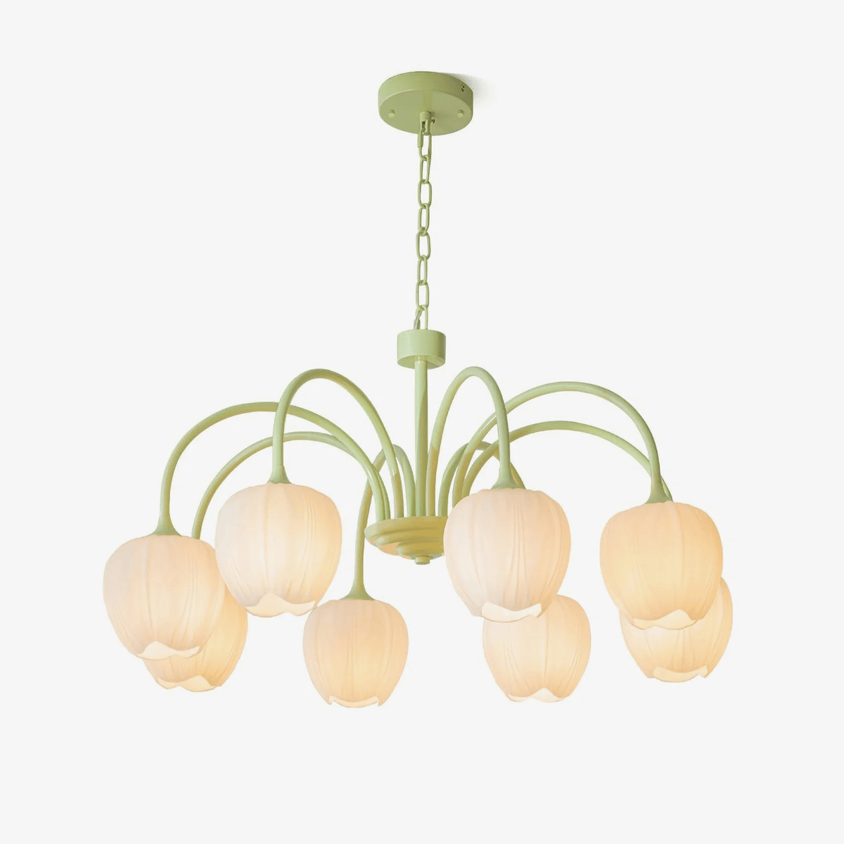 Tulipa Matcha Nordic Glass Chandelier