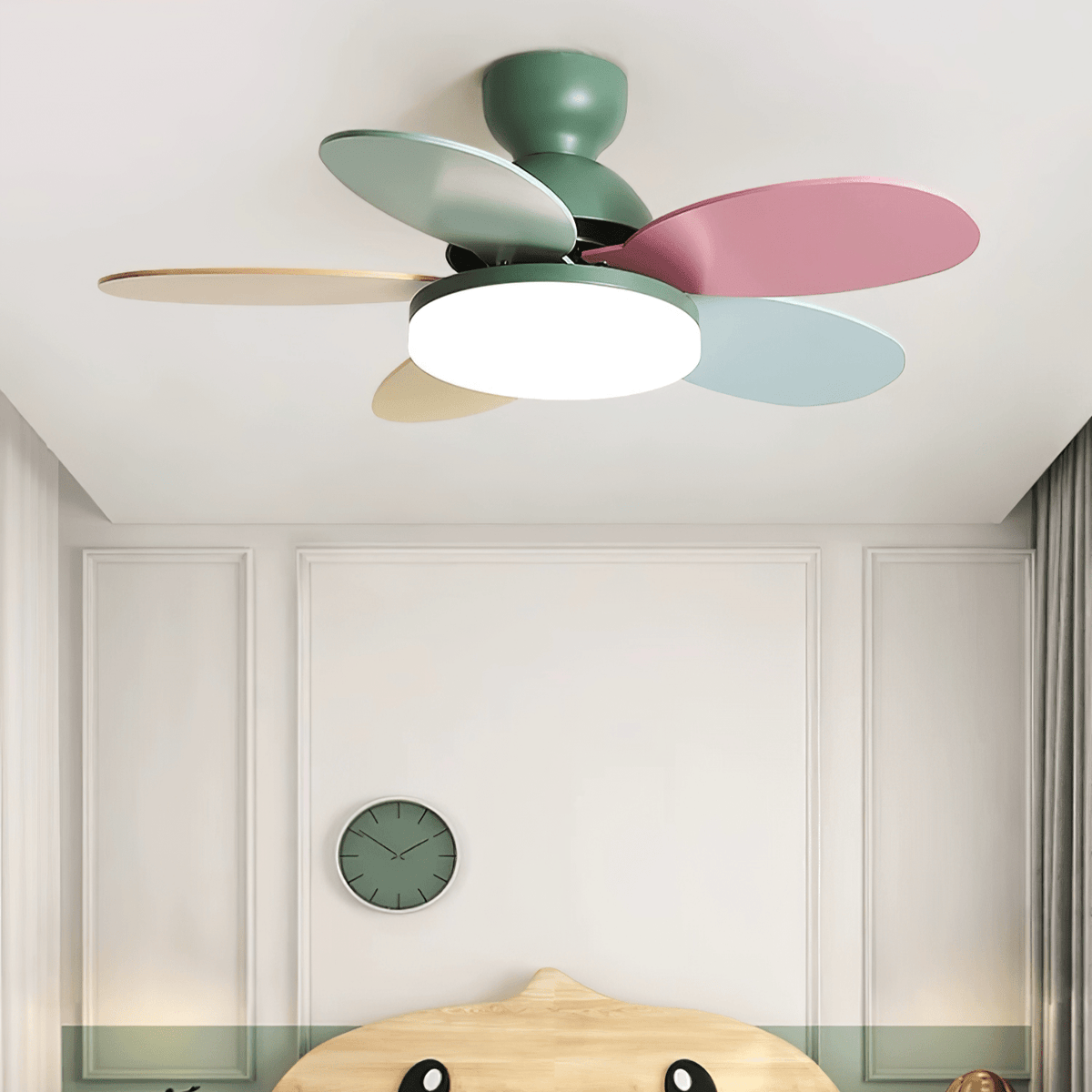 Petalo Nordic Petal-Shaped Acrylic Ceiling Fan Light
