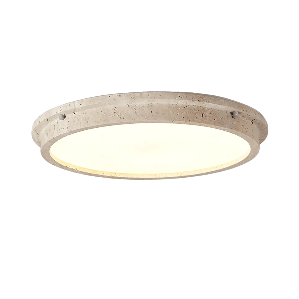 Solana Modern Travertine Ceiling Light