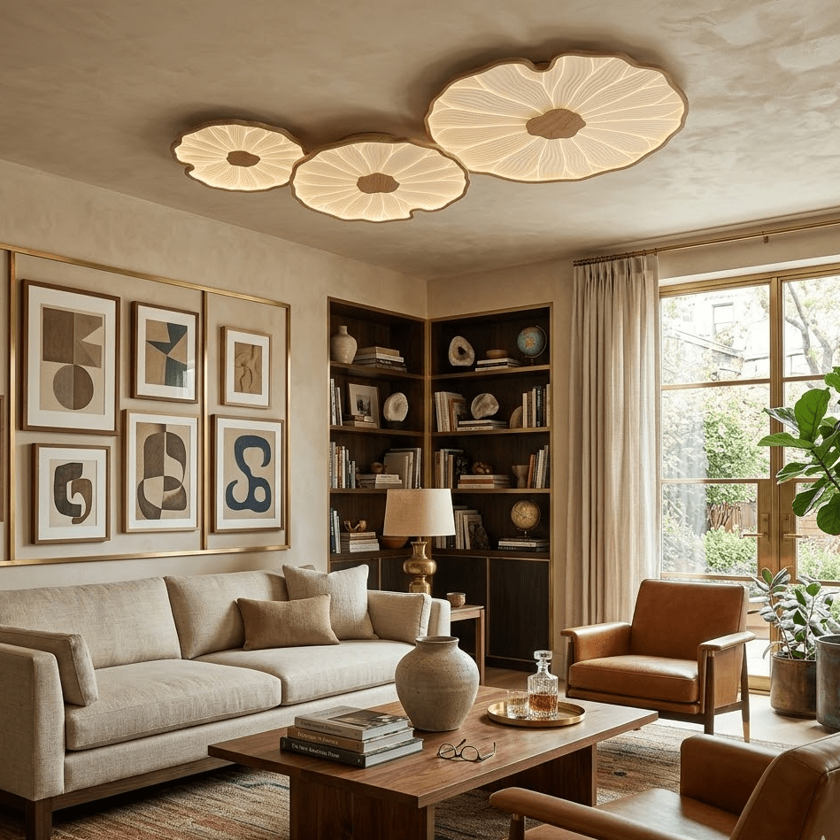 Avina Lotus Leaf Ceiling Light