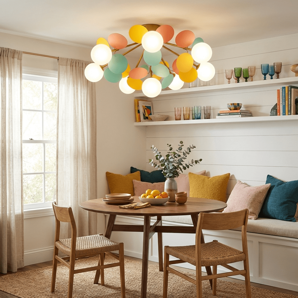 Aurelia Round Macaron Modern Acrylic Ceiling Light