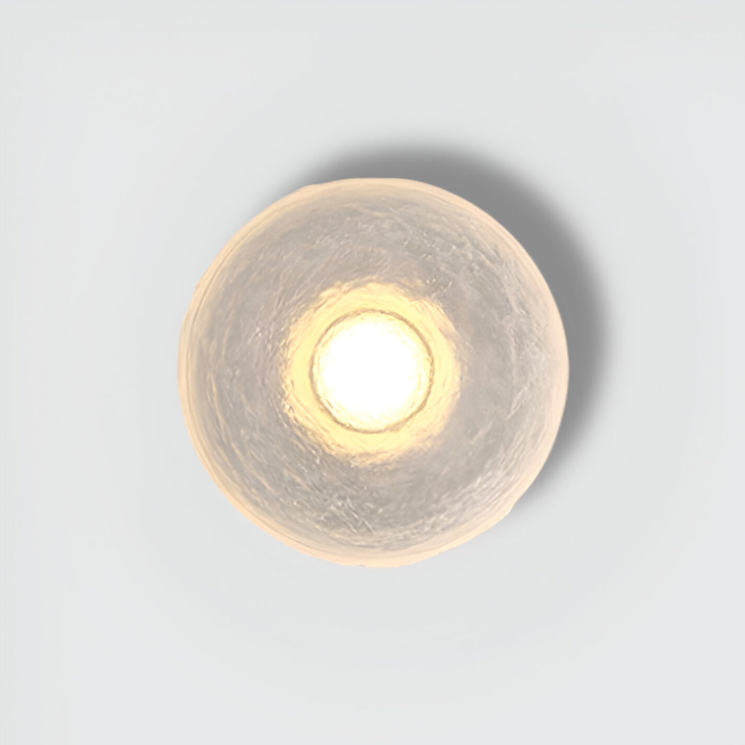 Nordic Serenity Resin Round Wall Fixture