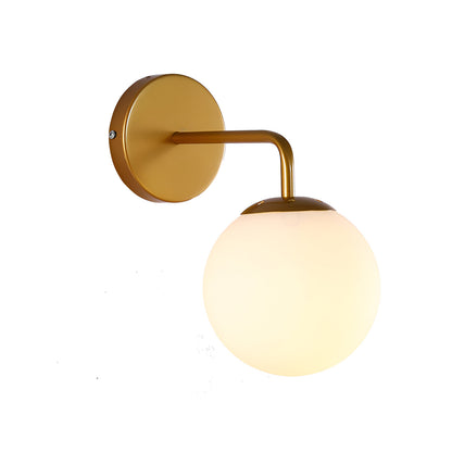 Modern Retro Rippled Glass Sphere Wall Lamp