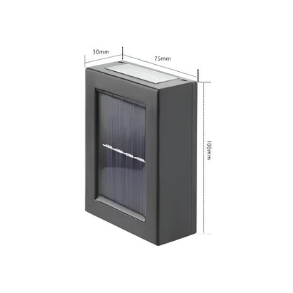 SolarGlow - Wireless LED Solar Wall Lamps Deluxe for a perfect atmosphere in your garden