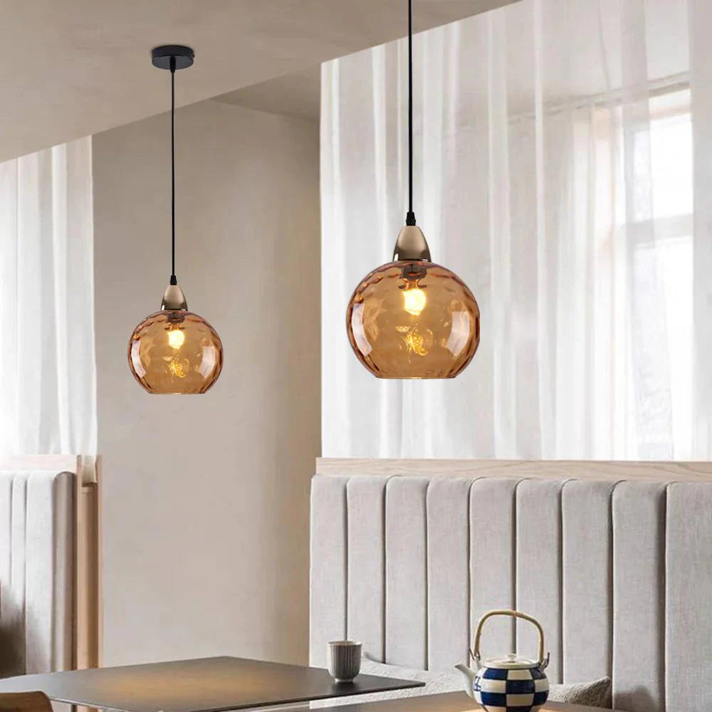 Modern LED Nordic Ceiling Glass Ball Pendant Lamp