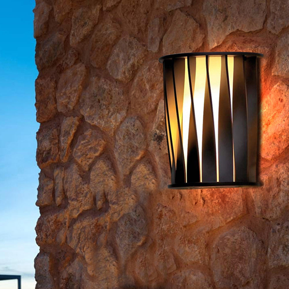 Semi-cylindrical Acrylic Outdoor Wall Lamp