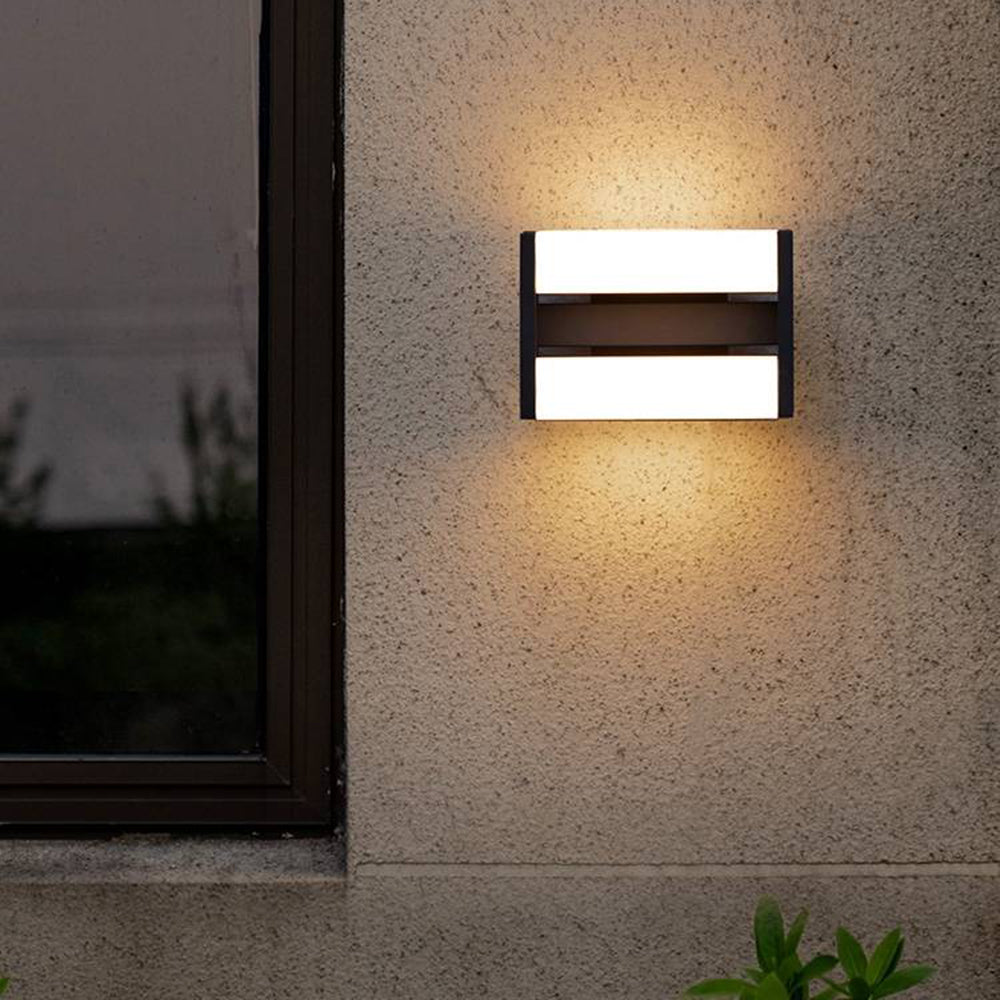 Modern Rectangular Rotatable Outdoor Wall Lamp