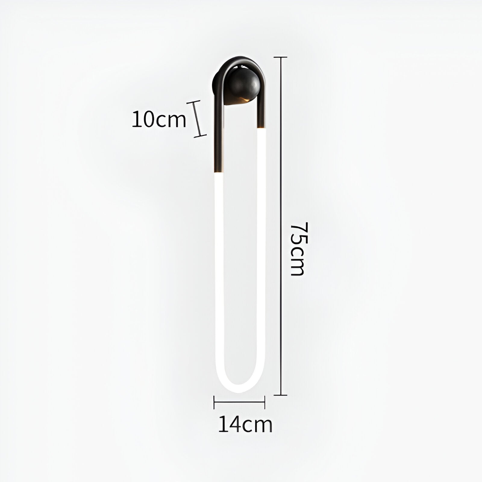 Lampada da parete a forma di U in stile nordico minimalista