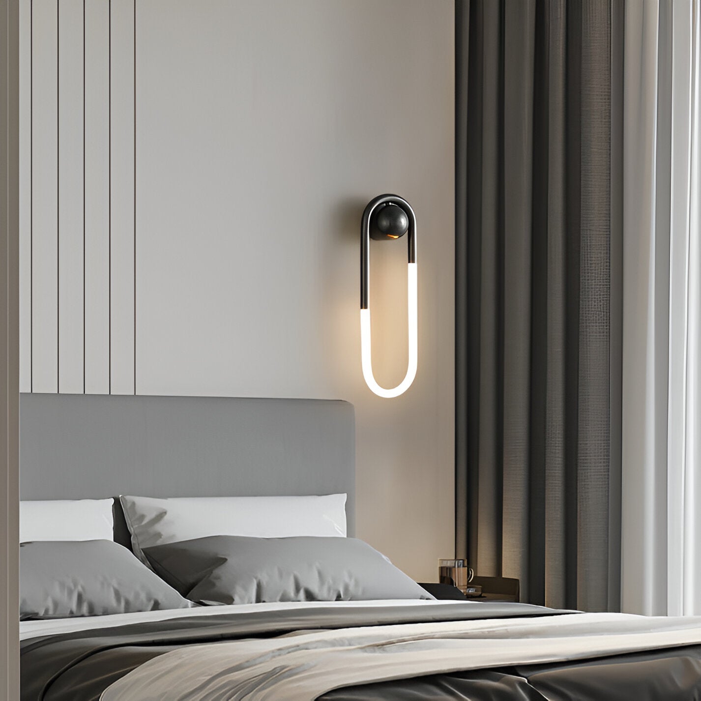 Lampe murale en U minimaliste nordique