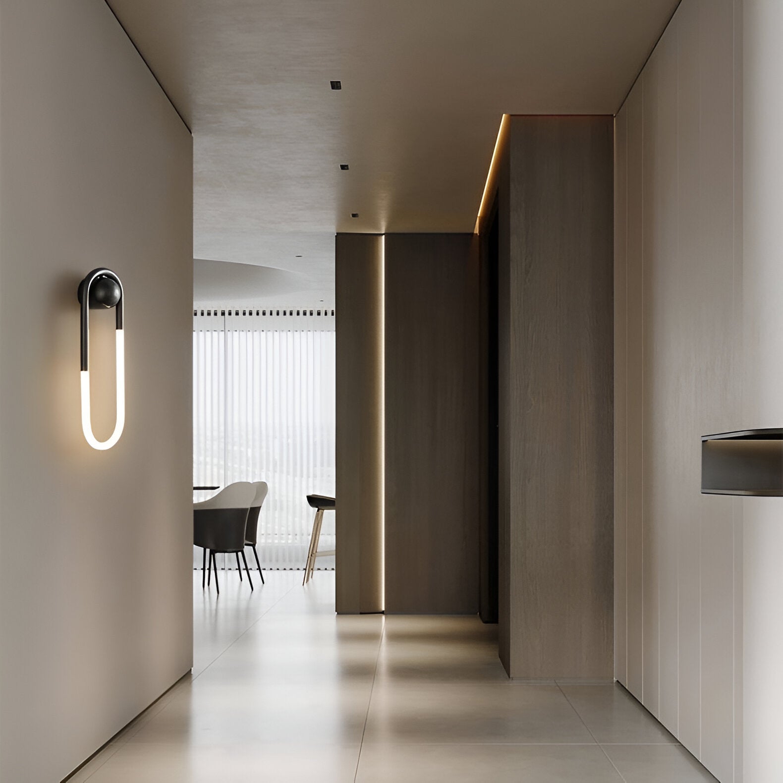 Nordic Minimalist U-Shaped Wall Lamp