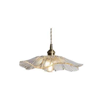 Vintage Radiant Lotus Glass Pendant Lamp