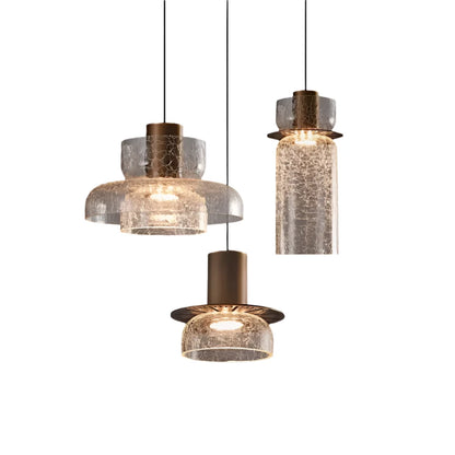 Retro Cracked Glass Pendant Lamp