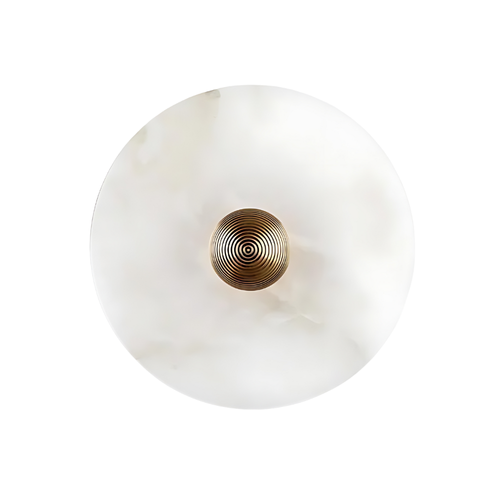 Alabaster Round LED Wall Lamp