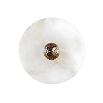 Alabaster Round LED Wall Lamp