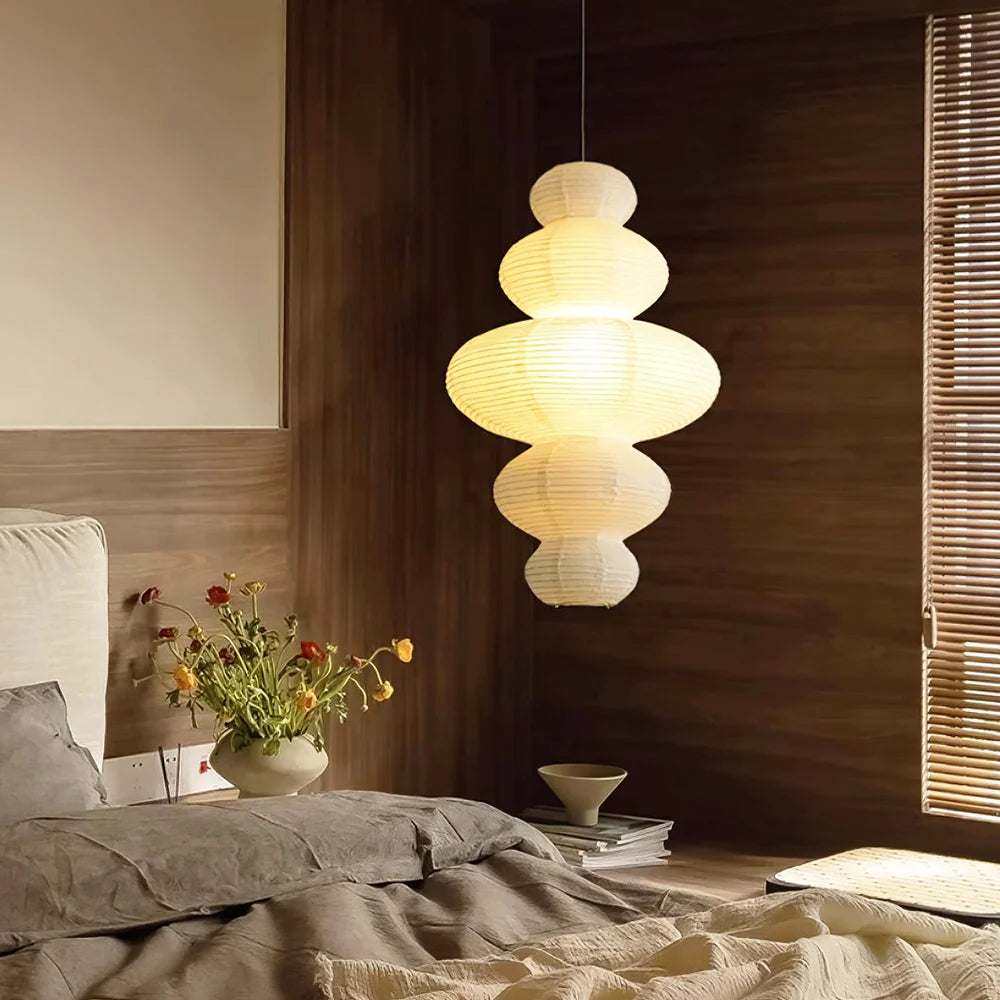 Meiji Rice Paper Japandi Pendant Light